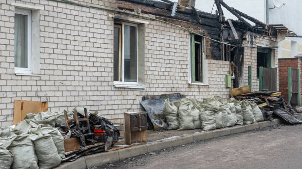 Professional Fire Damage Removal technician working in Florence, TX